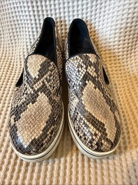 Stella McCartney Binx Platform Slip On Sneakers EU 38 US 8 snake python